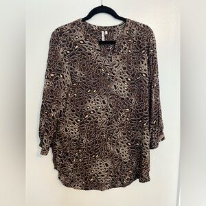 Grand & Greene Brown Patterned Blouse